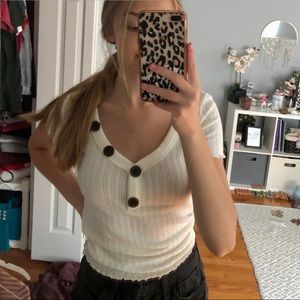 American eagle button top!